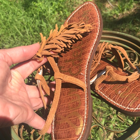 Sam Edelman leather suede fridge sandal . Size 8.5 - Picture 4 of 6